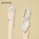 達(dá)芙妮（DAPHNE）透氣女士網(wǎng)面鞋魔術(shù)貼平底瑪麗珍單鞋芭蕾舞鞋休閑鞋女櫻花粉  35