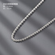 胖東來(lái)品質(zhì)麻繩鏈s925純銀項(xiàng)鏈麻花鏈男銀鎖骨鏈女真繩鏈銀鏈子 麻繩鏈 2.5mm粗 55cm長(zhǎng)送證書(shū)