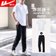 回力運動(dòng)套裝男夏季冰絲速干透氣短袖跑步健身訓練休閑長(cháng)褲