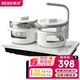新功（SEKO）自動(dòng)上水電熱水壺茶具套裝防燙燒水壺茶臺(tái)電茶壺茶盤(pán)電茶爐G38 提梁電茶爐