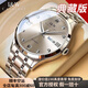 I&W CARNIVAL HWGUOJI士名表十大品牌手表男士全自動(dòng)進(jìn)口機(jī)芯夜光防水手表輕奢商務(wù)男表 愛沃馳【升級(jí)典藏版】銀灰鋼帶 +原裝皮表帶