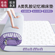 南極人（NanJiren）乳膠床墊子1.5x2米家用加厚席夢(mèng)思榻榻米床褥墊子記憶棉宿舍軟墊 minmin-白紫【厚約6cm】 150cm * 200cm 雙人床-【軟硬適中】