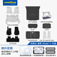 固特異（Goodyear）360全包圍汽車腳墊適用于特斯拉煥新Model Y25款換新包安裝腳踏墊 煥新Model Y 360+仿羊絨白十三件套