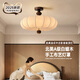 奧朵 AOZZO中古風(fēng)臥室吸頂燈法式復(fù)古風(fēng)護(hù)眼燈2025新款高級感全光譜中山燈具 胡桃木+銅本色49CM【智能款】46W