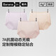 蕉內銀皮308P女士?jì)妊?A抗菌無(wú)痕隱形打底瑜伽運動(dòng)透氣防夾臀三角3件
