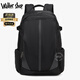 Walker Shop【品牌精選】男士雙肩包男大容量電腦書包出差16寸尼龍背包雙肩包 黑色大號【次日達(dá)/京倉發(fā)貨】