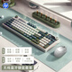 惠普（HP）K500F機械手感鍵盤(pán) 98配列多功能旋鈕辦公游戲臺式電腦筆記本無(wú)線(xiàn)三模 鍵鼠套餐三拼奶黃色