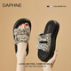 DAPHNE達(dá)芙妮沙灘涼鞋女鞋2025夏季新款厚底時(shí)尚百搭時(shí)裝涼鞋舒適外穿