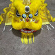 【竹編南獅】竹編成人南獅醒獅舞獅雙人全套道具澳洲羊毛舞獅表演 檸檬黃南獅羊毛一套