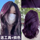 施華蔻紫色染發(fā)膏劑2025流行色自己在家染學(xué)生顯白免漂 黑加侖紫[免漂顯白]加工具+鎖色  一盒
