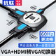 優(yōu)聯(lián) hdmi+vga切換器二進一出 轉VGA轉換切屏器二合一顯示屏 電腦機頂盒共用電視顯示切換器一鍵切換 HDMI+VGA轉VGA顯示 二進一出