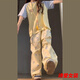 美安嘉夏季套裝女裝兩件套外穿上衣時(shí)尚小眾拼接撞色圓領(lǐng)短袖t恤+休閑褲 黃拼藍短/袖+奶黃狗爪闊腿褲套裝 S -60-85斤