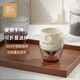 圓樂(lè )（circle joy）手沖咖啡濾杯 滴漏式家用咖啡壺不銹鋼咖啡過(guò)濾網(wǎng)含托1-2人份米白