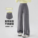 小豬彼特女童速干套裝長袖T恤兒童秋裝運(yùn)動(dòng)服戶外山系大童瑜伽跑步訓(xùn)練服 15150灰色 130 cm