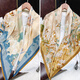 繡娘（XIUNIANG）香云紗真絲絲巾女方巾桑蠶絲2025新款媽媽生日禮物送長輩披肩圍巾 云宮玉蘭（花羅雙面） 106x106cm