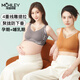 海貍嗨哩（McHiley）孕婦哺乳內衣懷孕期文胸防下垂聚攏產(chǎn)后喂奶專(zhuān)用大碼大胸罩杯女秋 楓糖色+楓糖色 2XL(140-165斤/90D-F,95A-C)
