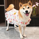寵物狗狗泰迪柯基比熊柴犬衣服貓咪薄款背心防掉毛防曬衣四季襯衫 可愛小花 M(胸圍40cm)參考3-6斤