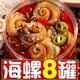麻辣大海螺肉即食罐裝網(wǎng)紅香辣老婆腳貓眼螺海鮮罐頭零食下飯菜e 【海螺+生蠔+扇貝+蛤蜊】4罐