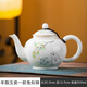 賜祿羊脂玉白瓷德化陶瓷茶壺單壺泡茶家用功夫茶具大容量茶壺簡(jiǎn)約 羊脂玉蘋(píng)果發(fā)財壺（錢(qián)兔似錦） 500ml
