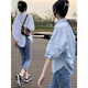 佐敘襯衫女中袖襯衣2025夏季新款女裝寬松設(shè)計(jì)感上衣休閑女士半袖小衫 淺藍(lán)色 當(dāng)/次日達(dá) M (100-116斤)
