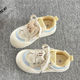 鴻星童原創(chuàng  )丑萌大頭鞋女2025夏季新款可愛(ài)蝴蝶小白鞋子厚底學(xué)生面包板鞋 黃蘭 36