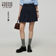 Teenie Weenie小熊女裝半身裙2025年夏季新款甜美活力裙子花苞短裙 藏青色 S