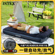 INTEX自動充氣床內(nèi)置電泵USB單人充氣床墊家用氣墊床戶外野營墊子66127