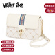 Walker Shop品牌包包女包包女款2025年送女友老婆生日520七夕情人節禮物 米色 【禮盒裝/京東快遞/次日達】
