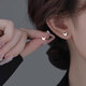 自由說(shuō)999純銀蝴蝶耳釘女養耳洞耳環(huán)2026新款爆款睡覺(jué)免摘小巧精致耳飾 999足銀蝴蝶耳釘【單只】
