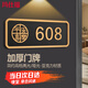 瑪仕福 門牌 號碼牌高級感創(chuàng)意新款門牌號 平安喜樂18*7cm（數(shù)字0-9）