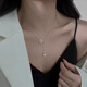 夢(mèng)染S999足銀項(xiàng)鏈女生鎖骨鏈生日禮物送女友老婆實(shí)用走心閨蜜時(shí)尚吊墜 星星流蘇項(xiàng)鏈