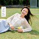 茵曼（INMAN）【天絲】茵曼彩扣白針織開衫女2025年夏季新款淡人穿搭鏤空薄罩衫 白色 M