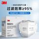 3M口罩 防花粉防風(fēng)沙防粉塵飛沫KN95級工業(yè)霧霾PM2.5成人防護(hù)囗罩 3m 9501+【10只/盒】*1盒 無閥耳帶式
