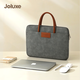 JOLUXE高檔商務(wù)手提筆記本電腦包macbook 手提包14英寸公文包男女款 深灰色 14英寸
