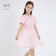 Hello Kitty女童連衣裙夏季兒童公主裙小香風(fēng)大童甜美裙子 KT047粉色  120
