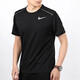 耐克（NIKE） 短袖T恤男士夏季半袖運動(dòng)服健身訓練寬松透氣跑步圓領(lǐng)休閑 速干AJ7566-010黑色 XL /180/推薦150-170斤