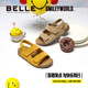 百麗（Belle）smiley聯(lián)名快樂吐司親膚舒適童鞋百搭休閑勃肯涼鞋67209B65 黃色 35 (225mm)