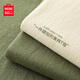 名創(chuàng)優(yōu)品（MINISO）220G重磅短袖男T恤夏季厚實不透高級感精梳棉純棉半袖寬松上衣服 【220G重磅】蒼綠 L /175(體重120-140斤)