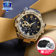 卡西歐（CASIO） G-SHOCK鋼鐵黑暗之心明星同款藍天使GST-B100太陽能男表運動手表 GST-B100GB-1A9PFT經(jīng)典黑金系列