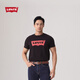 Levi's李維斯情侶美式寬松印花時(shí)尚簡(jiǎn)約舒適潮流純棉圓領(lǐng)短袖T恤 黑色 002A0-0001 L