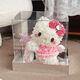 成品hellokitty貓永生花 凱蒂KT貓擺件情人節送女友【手工定制】 天使仙女棒-粉色 28*19*27CM