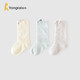 童泰（TONGTAI）嬰兒襪子夏季寶寶長(cháng)襪兒童中筒3雙裝TQD24140-DS灰藍6-12月