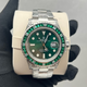 【二手99新】勞力士男表 自動(dòng)機械后升級改裝潛航者黑綠水鬼迪通拿后換外殼男神款奢侈品 勞力士3135機芯-后改綠水鬼