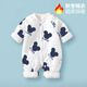迪迪熊日記（DIDIXIONGRIJI）嬰兒棉衣服冬裝連體衣加厚秋冬季套裝新生兒夾棉寶寶外出保暖抱衣 (冬季薄棉)卡通鼠 66cm