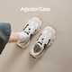 奧古獅登（Agsdon）老爹鞋女春季新款厚底增高運動(dòng)鞋女多巴胺鞋子女跑步鞋 米黑 37