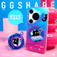 GGSHARE【適用華為手機殼】寄居蟹原創(chuàng)DJ貓小眾高級感mate70pro手機殼pura70pro磁吸mate60手機套鐳射漸變 華為dj貓磁吸手機殼+dj貓旋轉磁吸支架 華為pura 70