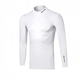 新款高爾夫冰絲防曬衣打底衫男士運動(dòng)舒適時(shí)尚運動(dòng)服緊身衣 白色 防曬衣 M