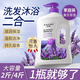 佳朗洗發(fā)沐浴二合一沐浴露持久留香洗發(fā)水控油保濕補(bǔ)水滋潤女套裝乳液 【2斤裝】薰衣草二合一1028ml