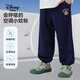 Disney baby迪士尼男童長(cháng)褲兒童褲子中小童裝夏季運動(dòng)休閑防蚊褲 深藍 130