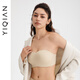 怡倩【穩(wěn)穩(wěn)托】大胸無肩帶內(nèi)衣女聚攏防滑夏季隱形無痕薄款文胸 絲襪奶茶膚 85B 85C通碼
